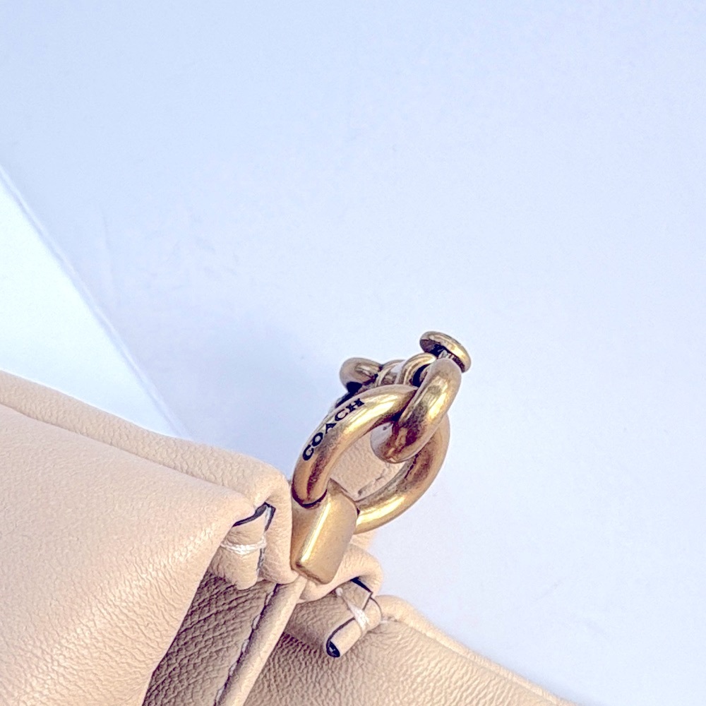 Coach Cream Leather Pillow Tabby Top Handle Bag - Picture 4 of 15